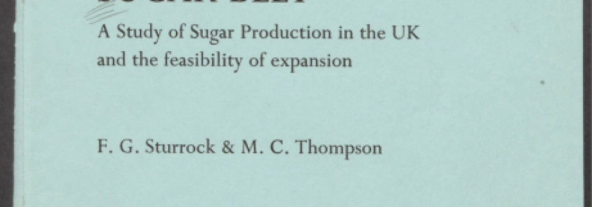 a study of sugar production in the UK